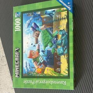 Ravensburger Minecraft Puzzle - Green, Blue, and Brown